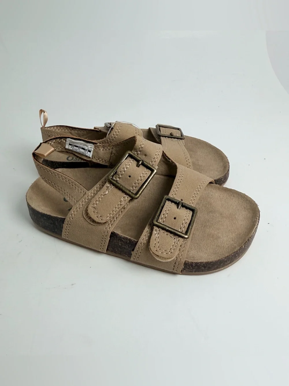 OshKosh B'gosh Beige/Tan Buckle Strap Kids Sandals